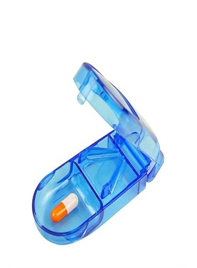 Madison Pill Cutter Crushers & Splitters Portable Plastic Pill Cutter Tablet Cutter Divider Medicine Organizer ABS High Grade (Blue) - Image 1